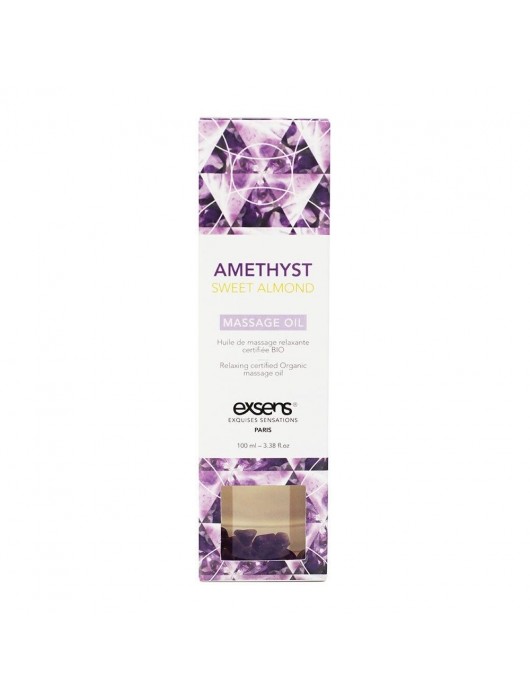 Органическое массажное масло AMETHYST SWEET ALMOND - 100 мл. - Exsens - купить с доставкой в Новом Уренгое