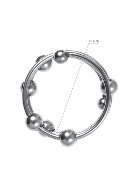 Большое металлическое кольцо под головку пениса - ToyFa - купить с доставкой в Новом Уренгое