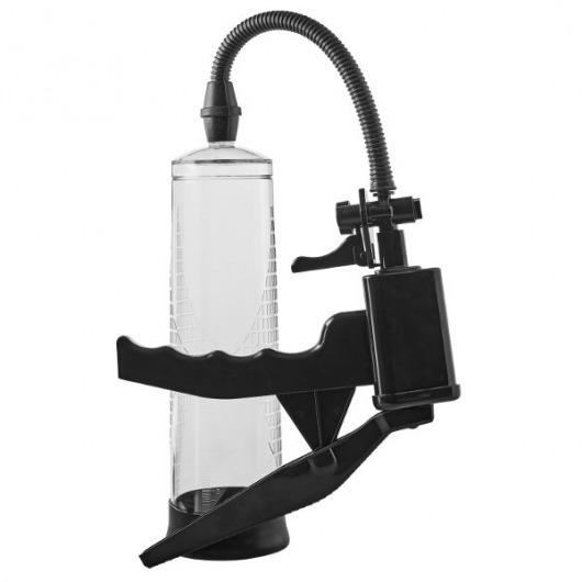 Прозрачная вакуумная помпа Pistol Penis Pump - Dream Toys - в Новом Уренгое купить с доставкой