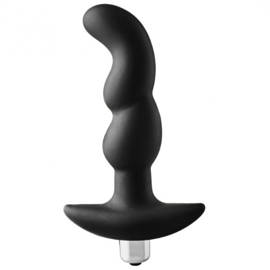 Черная вибропробка для простаты FantASStic Vibrating Prostate Plug - 14,5 см. - Dream Toys - в Новом Уренгое купить с доставкой