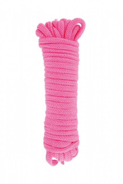 Розовая веревка для связывания Sweet Caress Rope - 10 метров - Sweet Caress - купить с доставкой в Новом Уренгое