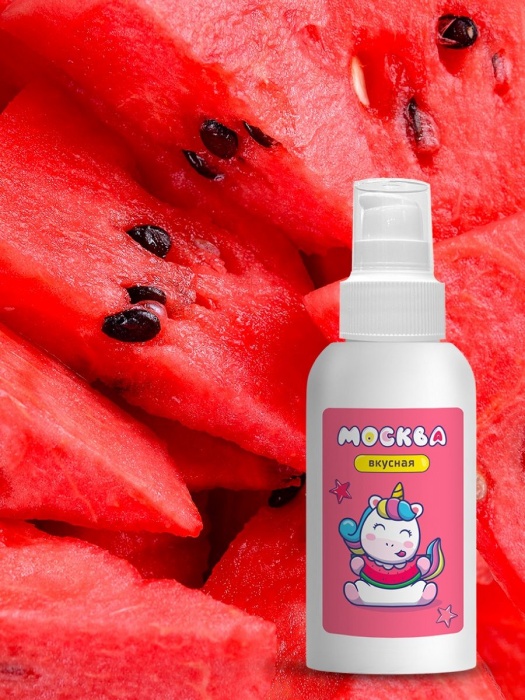 Универсальная смазка с ароматом арбуза  Москва Вкусная  - 100 мл. - Москва - купить с доставкой в Новом Уренгое