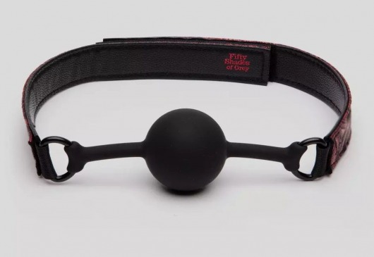 Кляп-шар на двусторонних ремешках Reversible Silicone Ball Gag - Fifty Shades of Grey - купить с доставкой в Новом Уренгое