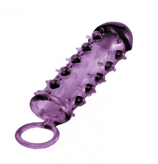 Закрытая фиолетовая насадка с пупырышками SAMURAI PENIS SLEEVE PURPLE - 14,5 см. - NMC - в Новом Уренгое купить с доставкой