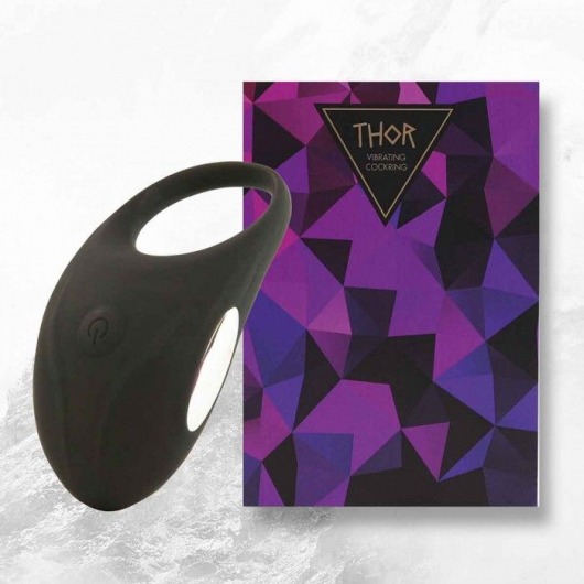 Черное эрекционное виброкольцо Thor Cockring - FeelzToys - в Новом Уренгое купить с доставкой