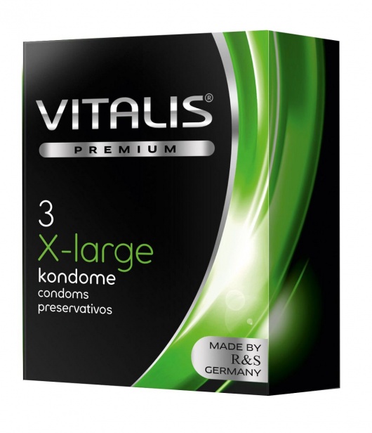 Презервативы увеличенного размера VITALIS PREMIUM x-large - 3 шт. - Vitalis - купить с доставкой в Новом Уренгое