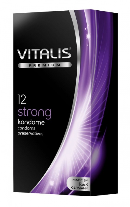 Презервативы с утолщённой стенкой VITALIS PREMIUM strong - 12 шт. - Vitalis - купить с доставкой в Новом Уренгое