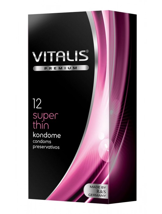 Ультратонкие презервативы VITALIS PREMIUM super thin - 12 шт. - Vitalis - купить с доставкой в Новом Уренгое