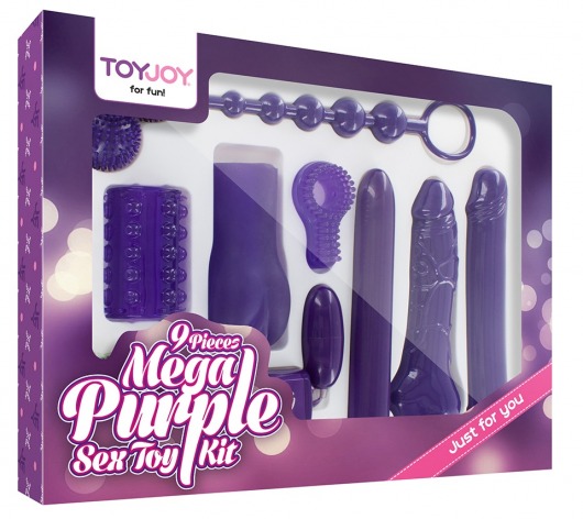 Эротический набор Toy Joy Mega Purple - Toy Joy - купить с доставкой в Новом Уренгое