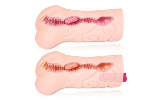 Телесный вибромастурбатор-вагина Tattoo Auto - KOKOS - в Новом Уренгое купить с доставкой