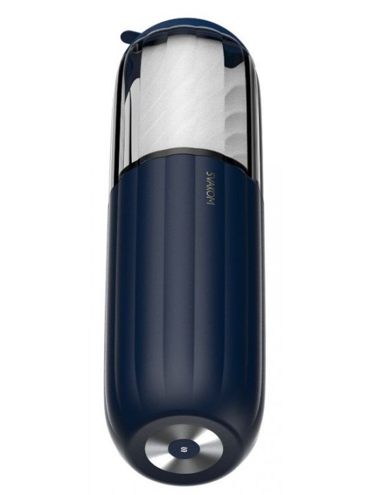 Черно-белый интерактивный мастурбатор Alex Neo 2 - Svakom - в Новом Уренгое купить с доставкой