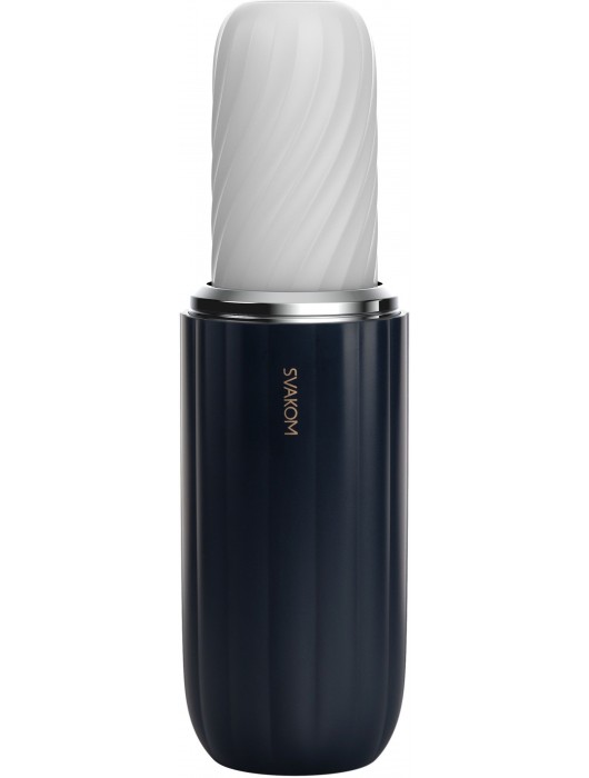 Черно-белый интерактивный мастурбатор Alex Neo 2 - Svakom - в Новом Уренгое купить с доставкой