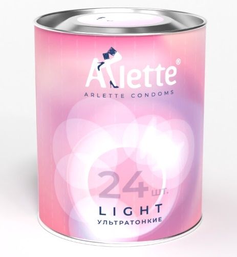 Ультратонкие презервативы Arlette Light - 24 шт. - Arlette - купить с доставкой в Новом Уренгое