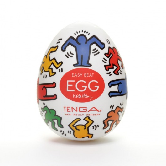 Мастурбатор-яйцо Keith Haring EGG DANCE - Tenga - в Новом Уренгое купить с доставкой