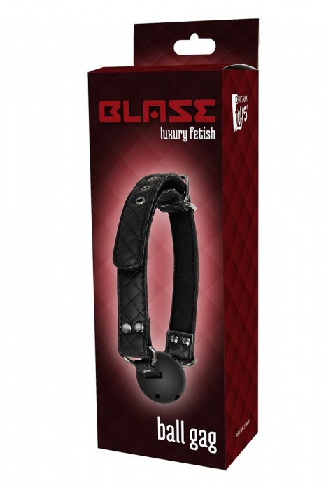 Черный кляп-шарик BALL GAG DIAMOND - Dream Toys - купить с доставкой в Новом Уренгое