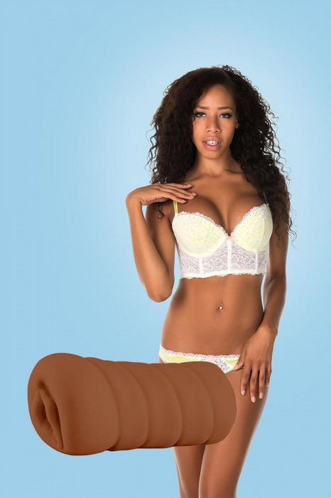 Коричневый мастурбатор-вагина BRIANNA - Dream Toys - в Новом Уренгое купить с доставкой