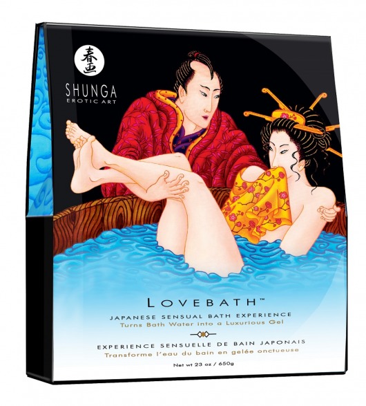 Соль для ванны Lovebath Ocean temptation, превращающая воду в гель - 650 гр. - Shunga - купить с доставкой в Новом Уренгое