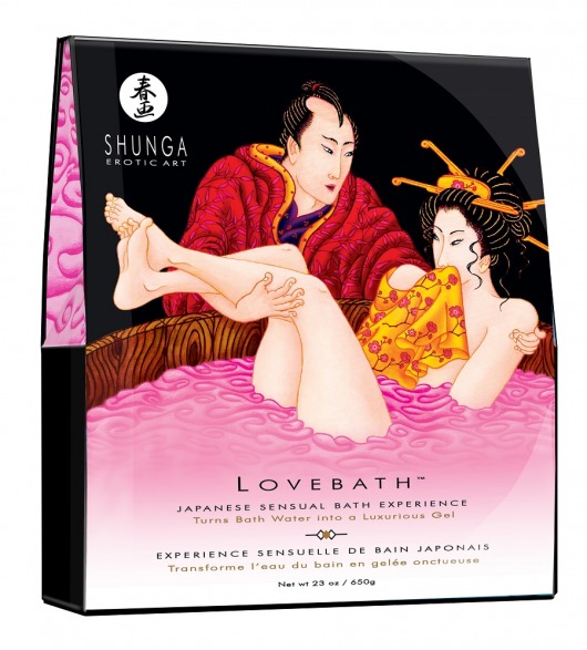 Соль для ванны Lovebath Dragon Fruit, превращающая воду в гель - 650 гр. - Shunga - купить с доставкой в Новом Уренгое