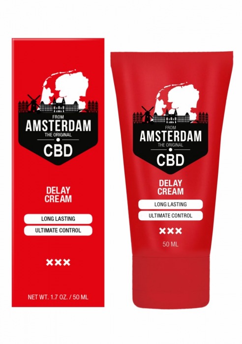 Крем-пролонгатор CBD from Amsterdam Delay Cream - 50 мл. - Shots Media BV - купить с доставкой в Новом Уренгое