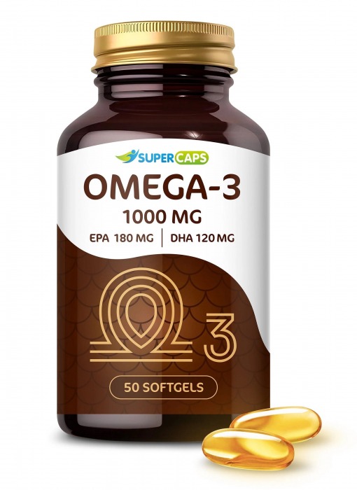 Пищевая добавка SuperCaps OMEGA-3 - 50 капсул (1000 мг) - SuperCaps - купить с доставкой в Новом Уренгое