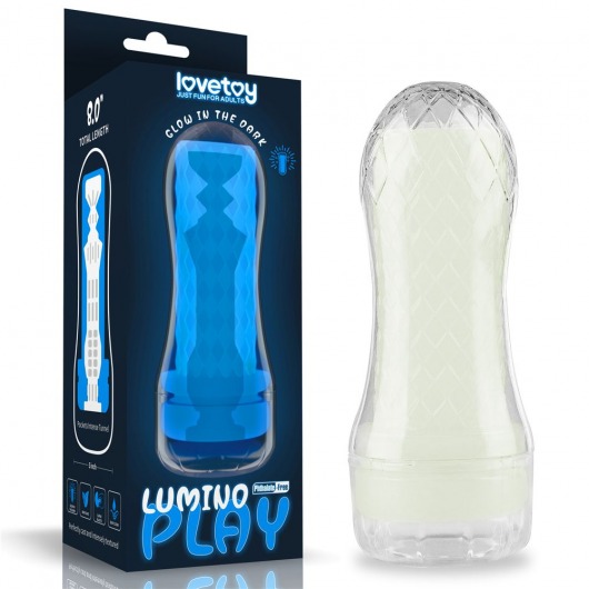 Светящийся в темноте мастурбатор Lumino Play Masturbator Pocketed - Lovetoy - в Новом Уренгое купить с доставкой