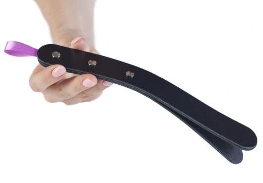 Черный мини-пэддл из трех слоев кожи - Лунный свет - купить с доставкой в Новом Уренгое