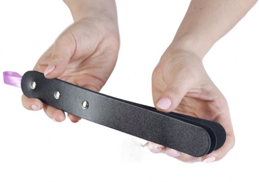 Черный мини-пэддл из трех слоев кожи - Лунный свет - купить с доставкой в Новом Уренгое