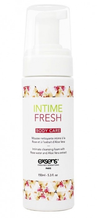 Органическая интимная очищающая пенка Intime Fresh - 150 мл. - Exsens - купить с доставкой в Новом Уренгое