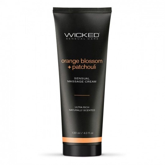 Массажный легкий крем WICKED Orange Blossom plus Patchouli - 120 мл. - Wicked - купить с доставкой в Новом Уренгое