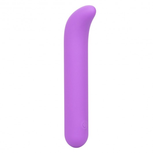 Фиолетовый мини-вибромассажер Liquid Silicone Mini G Vibe для стимуляции зоны G - 10,75 см. - California Exotic Novelties