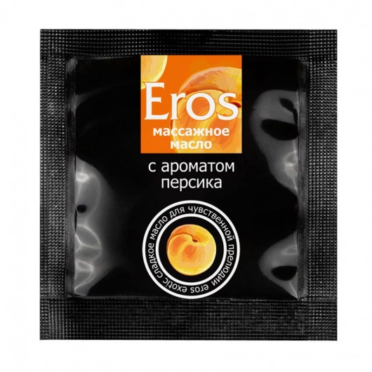 Саше массажного масла Eros exotic с ароматом персика - 4 гр. - Биоритм - купить с доставкой в Новом Уренгое