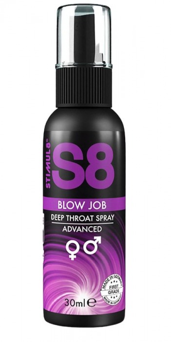 Лубрикант для орального секса S8 Deep Throat Spray - 30 мл. - Stimul8 - купить с доставкой в Новом Уренгое