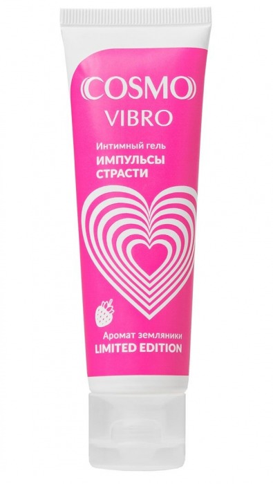 Возбуждающий гель на водно-силиконовой основе Cosmo Vibro с ароматом земляники - 50 гр. - Биоритм - купить с доставкой в Новом Уренгое