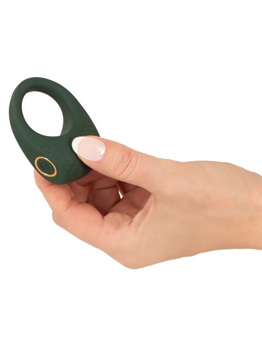 Зеленое эрекционное виброкольцо Luxurious Vibro Cock Ring - Orion - в Новом Уренгое купить с доставкой