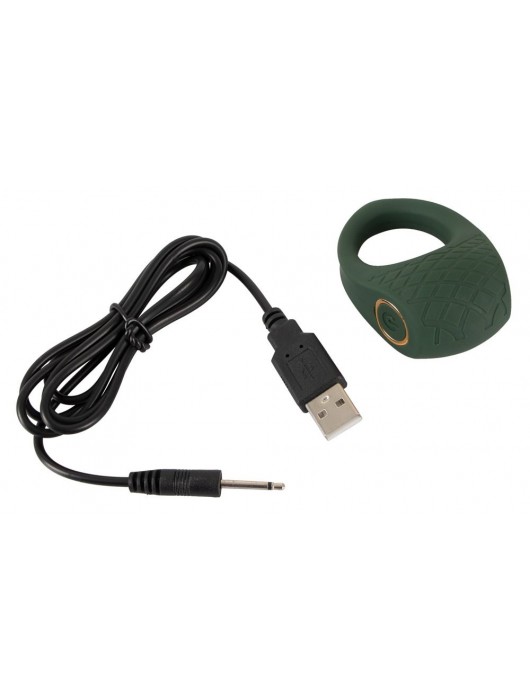 Зеленое эрекционное виброкольцо Luxurious Vibro Cock Ring - Orion - в Новом Уренгое купить с доставкой