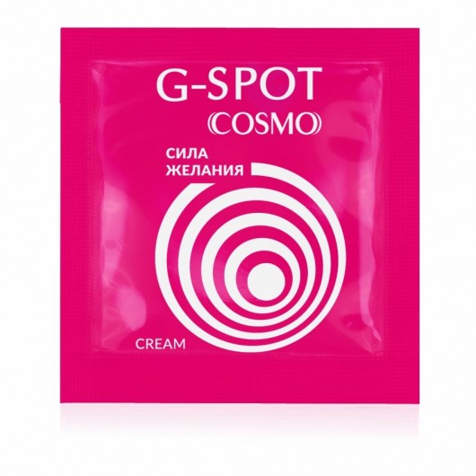 Стимулирующий интимный крем для женщин Cosmo G-spot - 2 гр. - Биоритм - купить с доставкой в Новом Уренгое