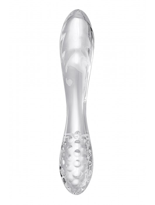 Прозрачный двусторонний стеклянный фаллоимитатор Dazzling Crystal 1 - 18,5 см. - Satisfyer
