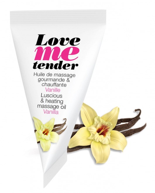 Съедобное согревающее массажное масло Love Me Tender Vanilla с ароматом ванили - 10 мл. - Love to Love - купить с доставкой в Новом Уренгое