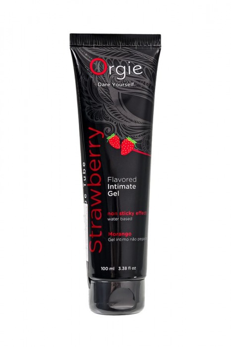 Интимный гель на водной основе Lube Tube Strawberry с клубничным вкусом - 100 мл. - ORGIE - купить с доставкой в Новом Уренгое