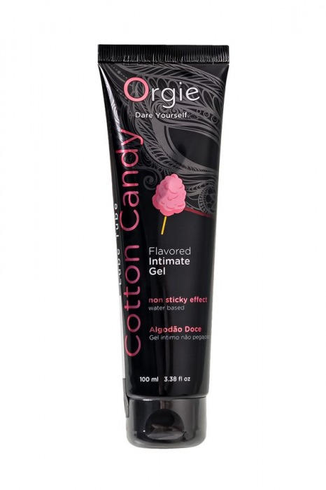 Интимный гель на водной осное Lube Tube Cotton Candy со вкусом сахарной ваты - 100 мл. - ORGIE - купить с доставкой в Новом Уренгое