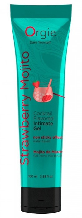 Съедобный интимный гель Orgie Lube Tube Cocktail Strawberry Mojito - 100 мл. - ORGIE - купить с доставкой в Новом Уренгое