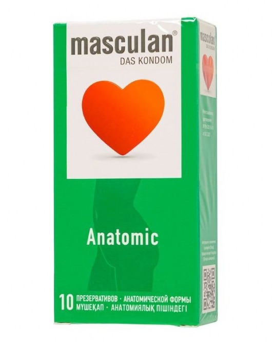 Презервативы анатомической формы Masculan Anatomic - 10 шт. - Masculan - купить с доставкой в Новом Уренгое