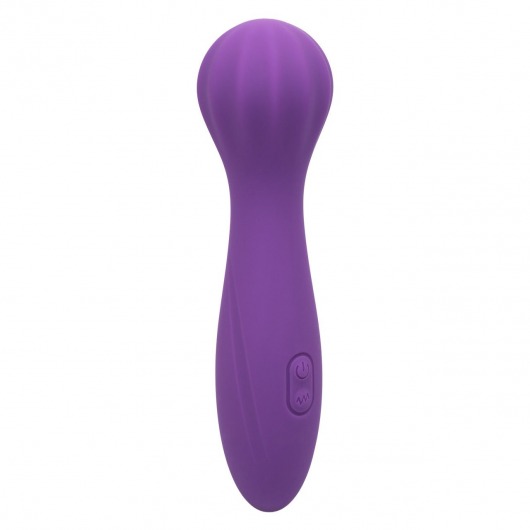 Фиолетовый вибромассажер Stella Liquid Silicone “O” Wand - 17,75 см. - California Exotic Novelties