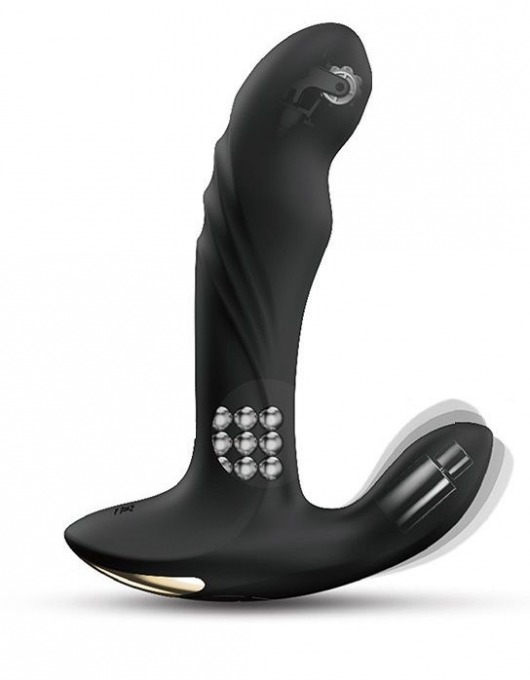 Черный вибромассажер простаты Multi P-Joy с 3 моторами - Dorcel - в Новом Уренгое купить с доставкой