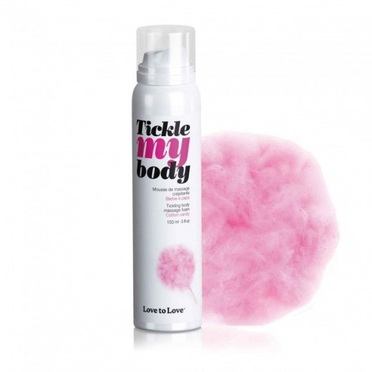 Массажная хрустящая пенка Tickle My Body Cotton Candy с ароматом сладкой ваты - 150 мл. - Love to Love - купить с доставкой в Новом Уренгое