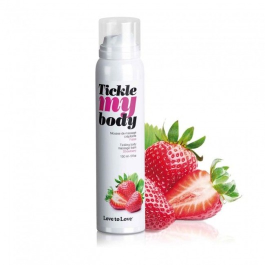 Массажная хрустящая пенка Tickle My Body Strawberry с ароматом клубники - 150 мл. - Love to Love - купить с доставкой в Новом Уренгое