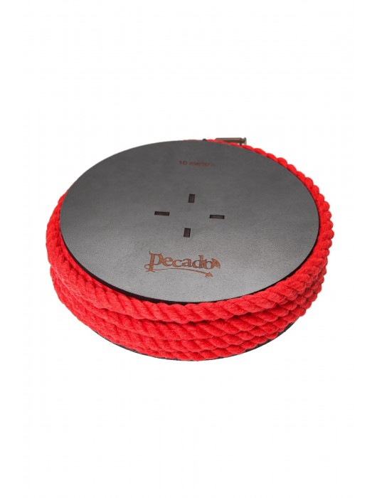 Красная веревка для шибари на катушке - 10 м. - Pecado - купить с доставкой в Новом Уренгое