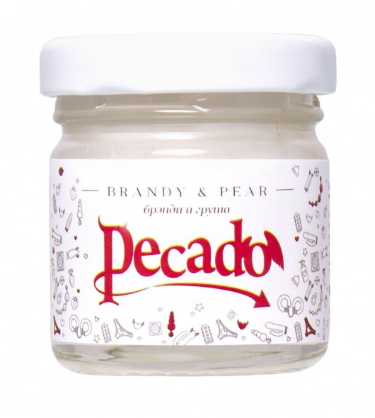 Массажная свеча Brandy   Pear - 35 мл. - Pecado - купить с доставкой в Новом Уренгое