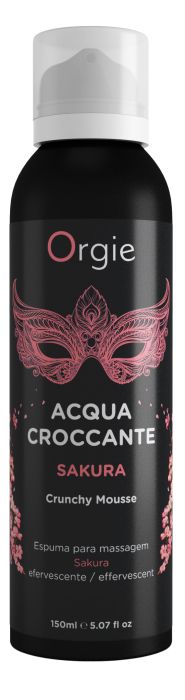 Хрустящая пенка для массажа Orgie Acqua Croccante Sakura с ароматом сакуры - 150 мл. - ORGIE - купить с доставкой в Новом Уренгое