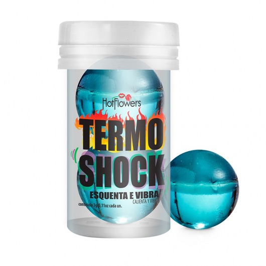 Интимный гель Termo Shock Hot Ball с разогревающе-покалывающим эффектом (2 шарика по 3 гр.) - HotFlowers - купить с доставкой в Новом Уренгое